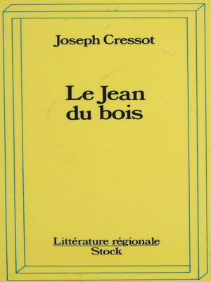cover image of Le Jean du bois
